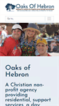 Mobile Screenshot of oaksofhebron.org